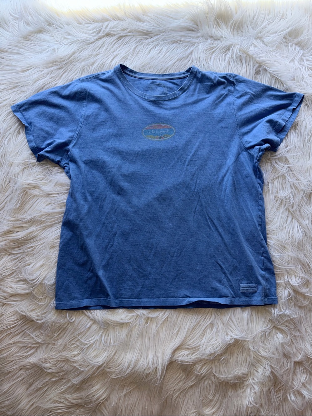 Life is Good Women’s XL Blue Logo Tee